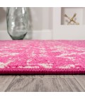 MOROCCAN HYPE Area Rug Moroccan HYPE Boho Vintage Diamond Fuchsia/Ivory 2 ft. x 8 ft. Runner Rug