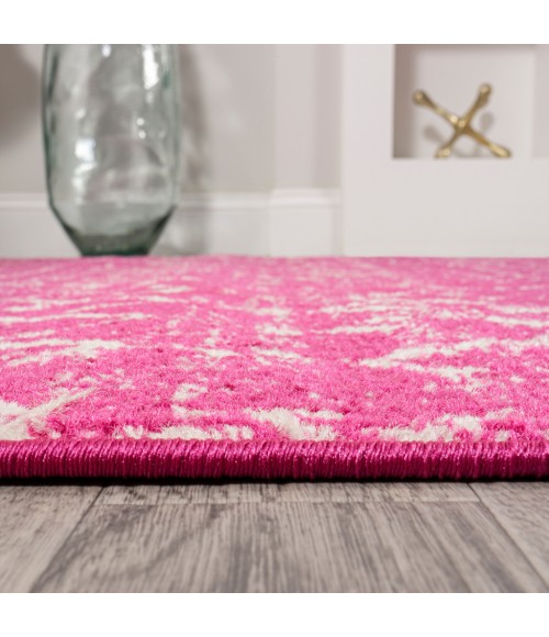 MOROCCAN HYPE Area Rug Moroccan HYPE Boho Vintage Diamond Fuchsia/Ivory 2 ft. x 8 ft. Runner Rug