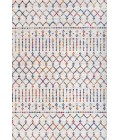 MOROCCAN HYPE Area Rug Moroccan HYPE Boho Vintage Diamond Cream/Multi 8 ft. x 10 ft. Area Rug