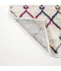 Moroccan Hype Boho Vintage Diamond Cream/Multi 2 ft. x 8 ft. Runner Rug