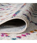 Moroccan Hype Boho Vintage Diamond Cream/Multi 2 ft. x 8 ft. Runner Rug