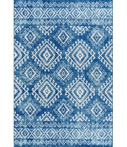 Jonathany Moroccan Hype MOH102A Blue/White Area Rug 4 ft. X 6 ft. Rectangle