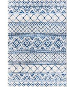 Jonathany Moroccan Hype MOH103A Cream/Blue Area Rug 3 ft. X 5 ft. Rectangle