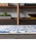 MOROCCAN HYPE Area Rug Moroccan HYPE Boho Vintage Tribal Cream/Blue 2 ft. x 8 ft. Runner Rug