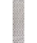 MOROCCAN HYPE Area Rug Asilah Ogee Fretwork Dark Gray/Cream 2 ft. x 8 ft. Runner Rug