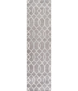 Jonathany Moroccan Hype MOH104A Dark Gray/Cream Area Rug 2 ft. 3 in. X 8 ft. Runner