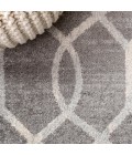 MOROCCAN HYPE Area Rug Asilah Ogee Fretwork Dark Gray/Cream 2 ft. x 8 ft. Runner Rug