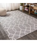 MOROCCAN HYPE Area Rug Asilah Ogee Fretwork Dark Gray/Cream 5 ft. x 8 ft. Area Rug