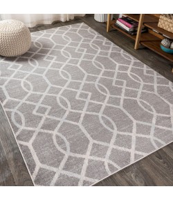 Jonathany Moroccan Hype MOH104A Dark Gray/Cream Area Rug 5 ft. 3 in. X 7 ft. 6 in. Rectangle