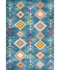 MOROCCAN HYPE Area Rug Tribal Love Geometric Dark Blue/Multi 3 ft. x 5 ft. Area Rug