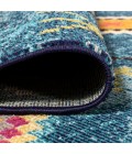 MOROCCAN HYPE Area Rug Tribal Love Geometric Dark Blue/Multi 3 ft. x 5 ft. Area Rug