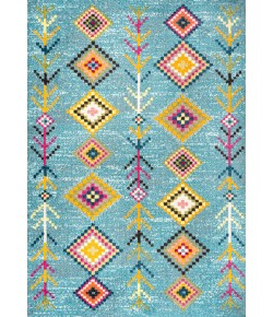 Jonathany Moroccan Hype MOH105D Light Blue/Multi Area Rug 3 ft. X 5 ft. Rectangle