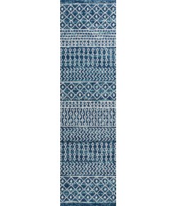 Jonathany Moroccan Hype MOH106A Navy/Cream Area Rug 2 ft. 3 in. X 8 ft. Runner