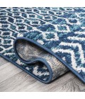 MOROCCAN HYPE Area Rug Arta Moroccan Vintage Geometric Rug Navy/Cream 2 ft. x 8 ft. Runner Rug
