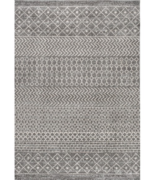 MOROCCAN HYPE Area Rug Arta Moroccan Modern Geometric Rug Gray/Cream 3 ft. x 5 ft. Area Rug