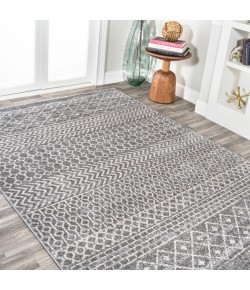 Jonathany Moroccan Hype MOH106B Gray/Cream Area Rug 3 ft. X 5 ft. Rectangle