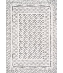 Jonathany Moroccan Hype MOH107A Gray/Cream Area Rug 4 ft. X 6 ft. Rectangle