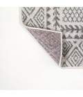 MOROCCAN HYPE Area Rug Athens Modern Geometric Boho Ivory/Dark Gray 2 ft. x 8 ft. Runner Rug