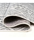 MOROCCAN HYPE Area Rug Athens Modern Geometric Boho Ivory/Dark Gray 2 ft. x 8 ft. Runner Rug