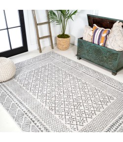 Jonathany Moroccan Hype MOH107A Gray/Cream Area Rug 4 ft. X 6 ft. Rectangle