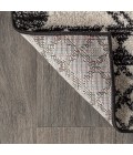 MOROCCAN HYPE Area Rug Amir Moroccan Beni Souk Cream/Black 4 ft. x 6 ft. Area Rug