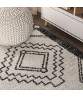 MOROCCAN HYPE Area Rug Amir Moroccan Beni Souk Cream/Black 4 ft. x 6 ft. Area Rug