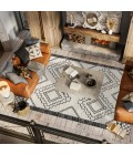 MOROCCAN HYPE Area Rug Amir Moroccan Beni Souk Cream/Black 4 ft. x 6 ft. Area Rug