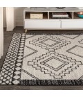 MOROCCAN HYPE Area Rug Amir Moroccan Beni Souk Cream/Black 4 ft. x 6 ft. Area Rug