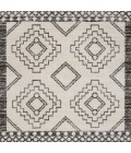 MOROCCAN HYPE Area Rug Amir Moroccan Beni Souk Cream/Black 6' Square Area Rug