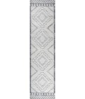 MOROCCAN HYPE Area Rug Amir Moroccan Beni Souk Cream/Gray 2 ft. x 8 ft. Runner Rug