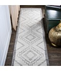 MOROCCAN HYPE Area Rug Amir Moroccan Beni Souk Cream/Gray 2 ft. x 8 ft. Runner Rug