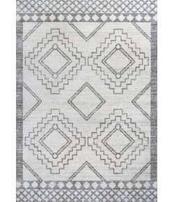 Jonathany Moroccan Hype MOH200B Cream/Gray Area Rug 7 ft. 9 in. X 10 ft. Rectangle