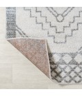 MOROCCAN HYPE Area Rug Amir Moroccan Beni Souk Cream/Gray 8 ft. x 10 ft. Area Rug