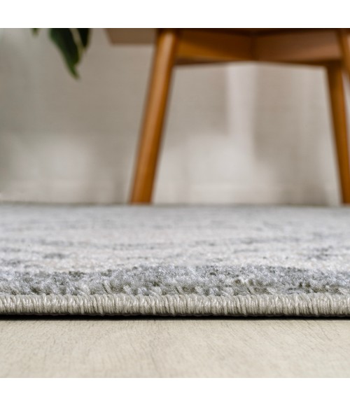 MOROCCAN HYPE Area Rug Amir Moroccan Beni Souk Cream/Gray 2 ft. x 8 ft. Runner Rug
