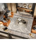 MOROCCAN HYPE Area Rug Amir Moroccan Beni Souk Cream/Gray 8 ft. x 10 ft. Area Rug