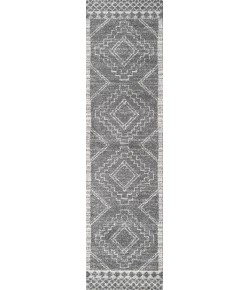 Jonathany Moroccan Hype MOH200C Gray/Cream Area Rug 2 ft. 3 in. X 8 ft. Runner