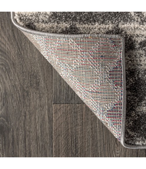 MOROCCAN HYPE Area Rug Amir Moroccan Beni Souk Gray/Cream 8 ft. x 10 ft. Area Rug
