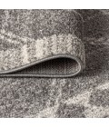 MOROCCAN HYPE Area Rug Amir Moroccan Beni Souk Gray/Cream 5' Square Area Rug
