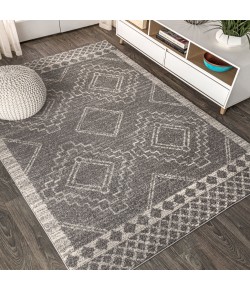 Jonathany Moroccan Hype MOH200C Gray/Cream Area Rug 7 ft. 9 in. X 10 ft. Rectangle