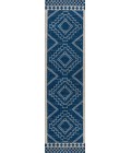 MOROCCAN HYPE Area Rug Amir Moroccan Beni Souk Navy/Ivory 2 ft. x 8 ft. Runner Rug