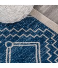 MOROCCAN HYPE Area Rug Amir Moroccan Beni Souk Navy/Ivory 4 ft. x 6 ft. Area Rug