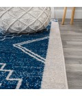 MOROCCAN HYPE Area Rug Amir Moroccan Beni Souk Navy/Ivory 4 ft. x 6 ft. Area Rug
