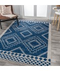 MOROCCAN HYPE Area Rug Amir Moroccan Beni Souk Navy/Ivory 4 ft. x 6 ft. Area Rug