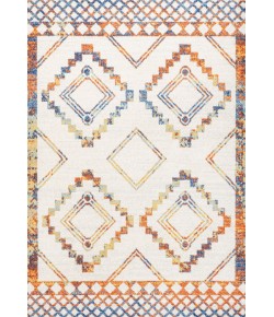Jonathany Moroccan Hype MOH200E Ivory/Blue/Orange Area Rug 7 ft. 9 in. X 10 ft. Rectangle