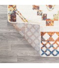 MOROCCAN HYPE Area Rug Amir Moroccan Beni Souk Ivory/Blue/Orange 8 ft. x 10 ft. Area Rug