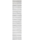 MOROCCAN HYPE Area Rug Williamsburg Minimalist Stripe Cream/Gray 2 ft. x 8 ft. Runner Rug