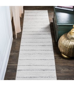 Jonathany Moroccan Hype MOH201A Cream/Gray Area Rug 2 ft. 3 in. X 8 ft. Runner