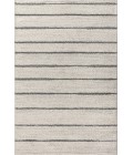 MOROCCAN HYPE Area Rug Williamsburg Minimalist Stripe Cream/Gray 4 ft. x 6 ft. Area Rug