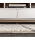 MOROCCAN HYPE Area Rug Williamsburg Minimalist Stripe Cream/Gray 2 ft. x 8 ft. Runner Rug