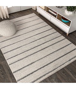 Jonathany Moroccan Hype MOH201A Cream/Gray Area Rug 4 ft. X 6 ft. Rectangle